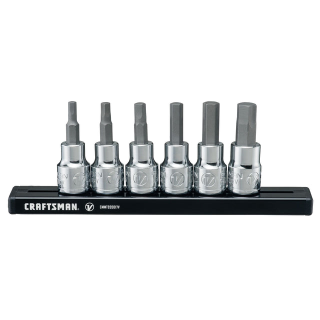 V-Series™ 3/8 in Drive SAE X-Tract Technology Hex Bit Socket Set (6 pc)