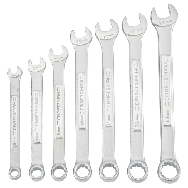 7PC METRIC COMBINATION WRENCH SET