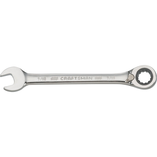 7/16-in 72 Tooth 12 Point SAE Reversible Ratcheting Wrench