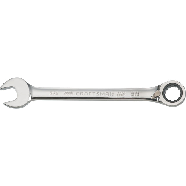 3/4-in 72 Tooth 12 Point SAE Reversible Ratcheting Wrench
