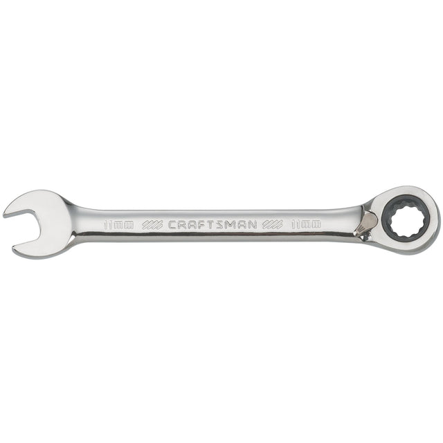 11mm 72 Tooth 12 Point Metric Reversible Ratcheting Wrench