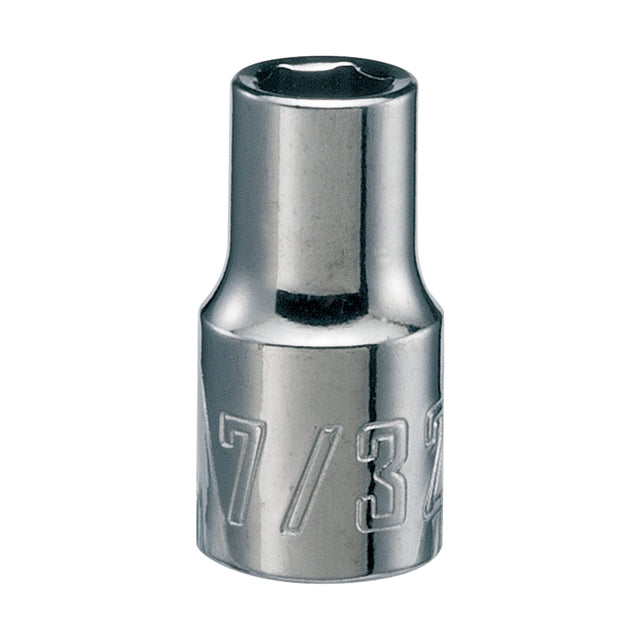 1/4-in Drive 7/32-in 6 Point SAE Shallow Socket