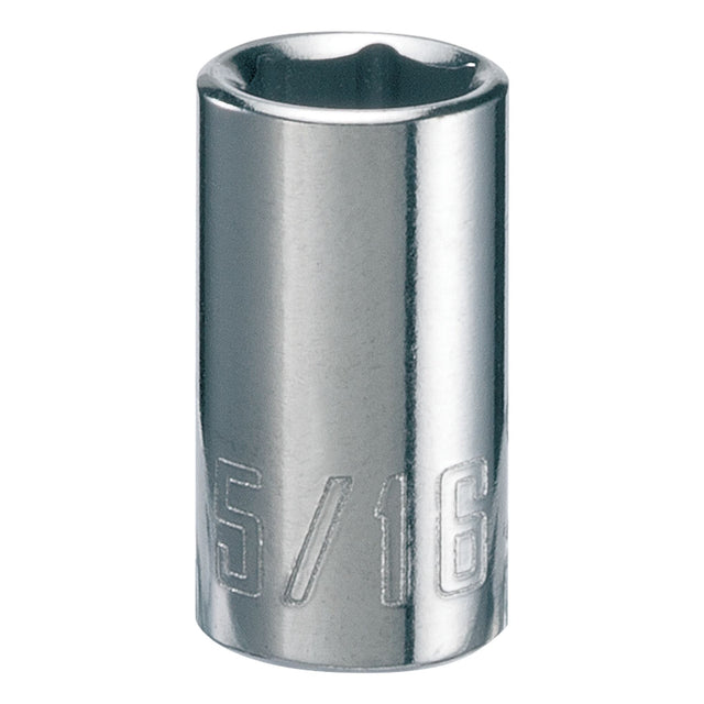 1/4-in Drive 5/16-in 6 Point SAE Shallow Socket