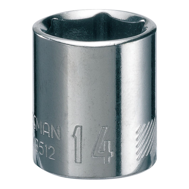 1/4-in Drive 14mm 6 Point Shallow Socket