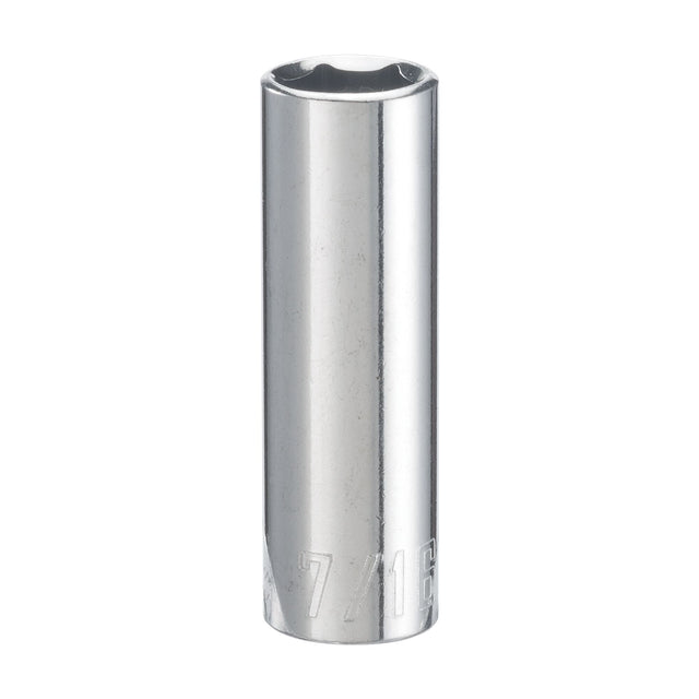 1/4-in Drive 7/16-in 6 Point SAE Deep Socket