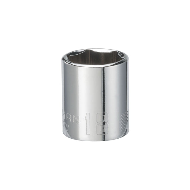 3/8-in Drive 18mm 6 Point Shallow Socket