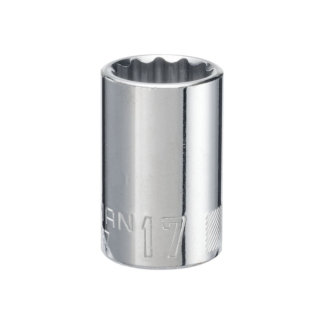 1/2-in Drive 17mm 12 Point Shallow Socket