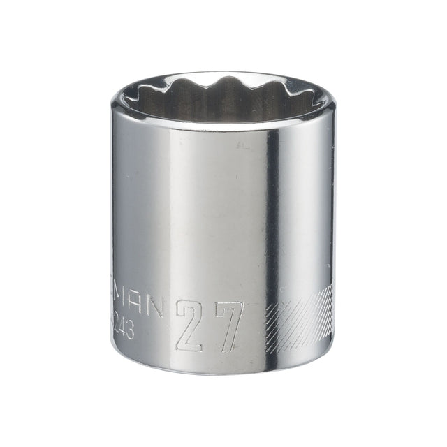 1/2-in Drive 27mm 12 Point Shallow Socket
