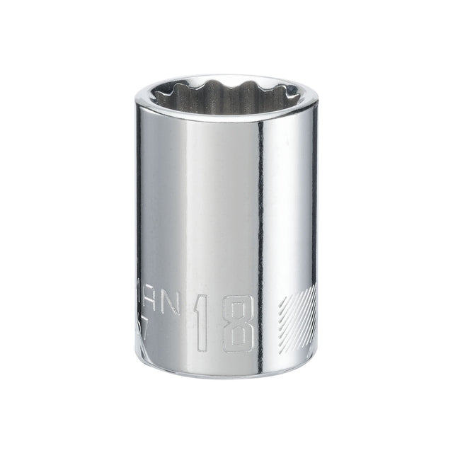 1/2-in Drive 18mm 12 Point Shallow Socket