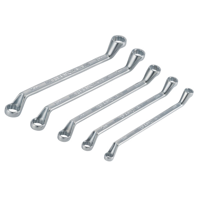 5Pc Mm Offset Box Wrench Set