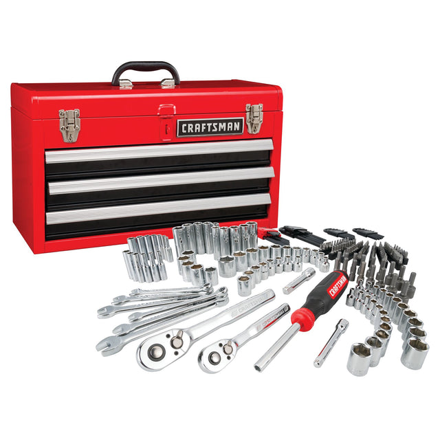 1/4 in and 3/8 in Drive Mechanics Tool Set (224 pc)