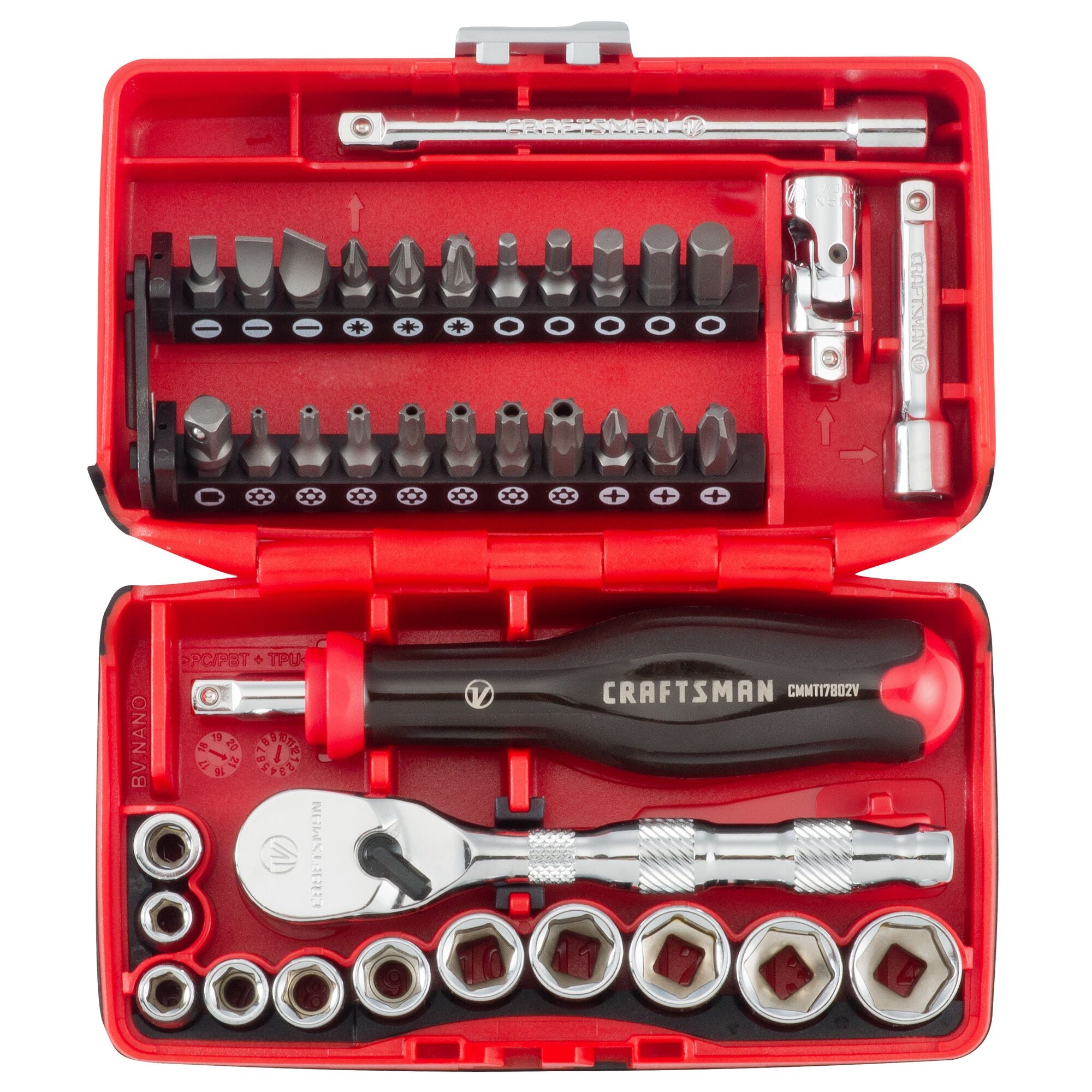 V-Series™ 1/4 in Drive Metric 6-Point Tool Set (38 pc) | CRAFTSMAN