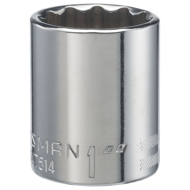 1/2-in Drive 1-in 12 Point SAE Shallow Socket