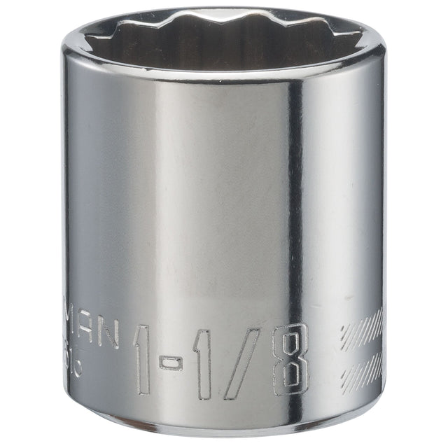 1/2-in Drive 1-1/8-in 12 Point SAE Shallow Socket