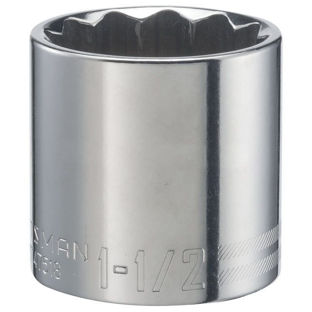 1/2-in Drive 1-1/2-in 12 Point SAE Shallow Socket