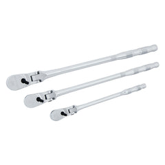 V-Series™ 1/4 in, 3/8 in, and 1/2 in Drive Long Flex Head Ratchet (3 PK)