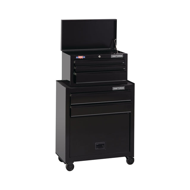 1000 Series 27-in Wide 5 Drawer Tool Chest & Rolling Cabinet (Black)