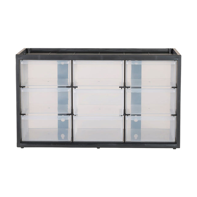Storage Organizer Bin System, 9 Compartment, Plastic