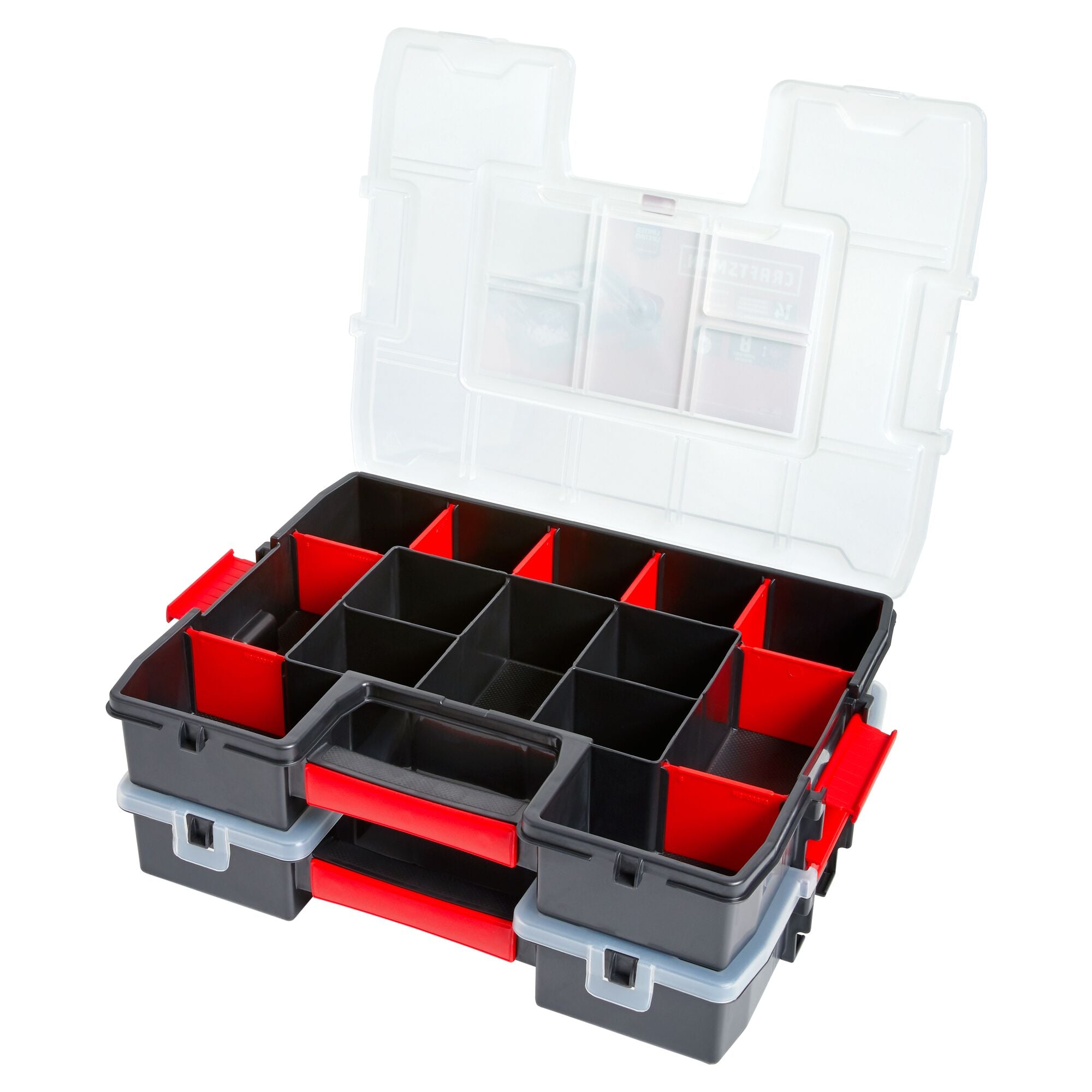 Plastic 14-Compartment Organizer Box