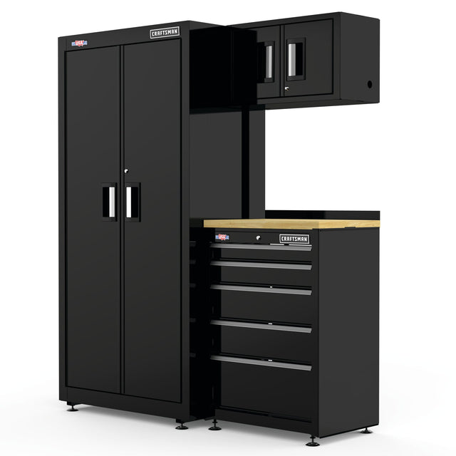 63 in-Wide Welded Metal Storage Suite with Drawer Storage (4 pc)