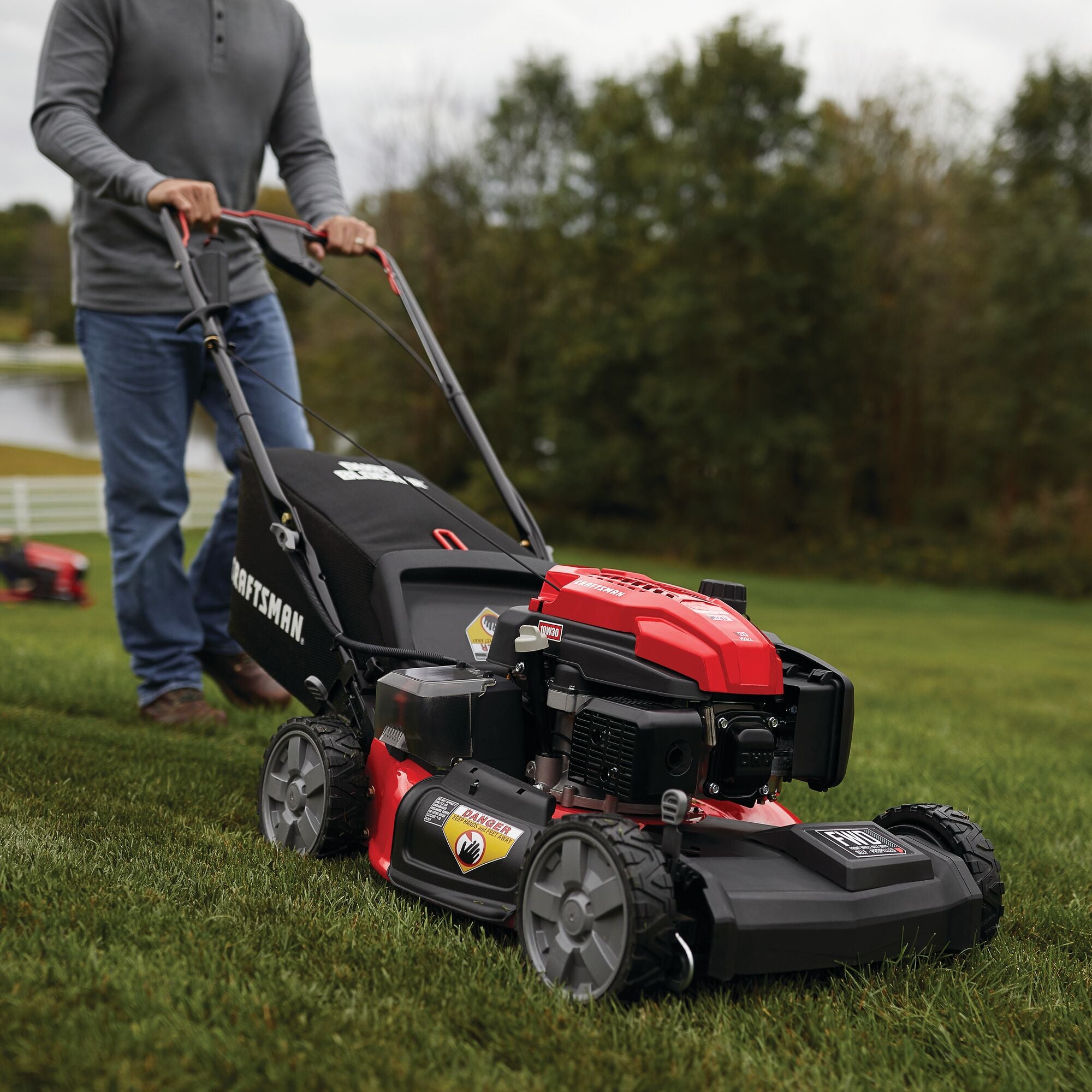 21-in. 159cc FWD Gas Self-Propelled Mower with V20* Battery Start (M27